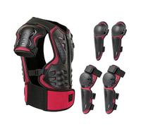 Équipement de Moto Tout-Terrain pour - Ensemble de Protection de 5 pièces avec coudières, genouillères, Protection de Poitrine pour pour Le Cyclisme, Le Roller, Le Scooter, Le