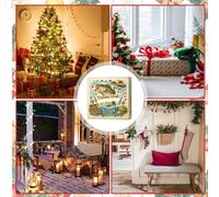 Équipement de pêche A.dvent Cale.ndar, options d'affichage polyvalentes, 26 x 18 cm, décoration de Noël festive, décoration de rétroviseur de voiture, facile à ha-ng, pour maison, mur, fenêtre, porte