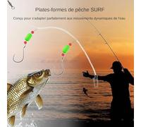 Équipement De Pêche Côtière | Montures De Pêche en Eau Douce | Hameçons pour Bars, Carangues, Silures et Carrelets en Mer, Rivière, Étang