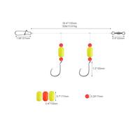 Équipement De Pêche Côtière - Systèmes D’Appâts Polyvalents | Hameçons Anti_Corrosion Pour Bars, Carangues, Silures, Carrelets | Accessoires De Pêche En Mer, Rivière, Étang, Facile À Utiliser