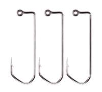 Équipement de pêche, Hameçons de pêche Jig, 100 pièces, Crochet Noir barbelé en Acier à Haute teneur Carbone, hameçon 90 degrés for Les Amateurs(4/0)