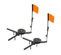 Équipement de pêche - Indicateurs de frappe - Canne à glace - Accessoire de marquage avec bâtons - Drapeaux de glace