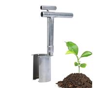 Équipement de plantation de sphère de fleurs | Jardinière en tonneau de jardin | Photo Cette jardinière de jardin est équipée d'une poignée en forme de T pour une prise en main confortable, humain