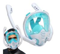 Équipement De Plongée en apnée Plein Visage, Lunettes De Plongée Complet, Plongée en apnée Couverture Faciale, Équipement De Plongée À Feuilles Anti-feuille Pour Adultes, Hommes, Femmes Nuotan