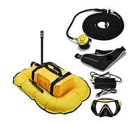 Équipement de plongée en apnée, Ventilateur De Plongée Subversion Intelligente Mise À Niveau Équipement De Plongée Respirateur Pêche À L'oxygène Branchies De Poisson Artificielles(Yellow+yellow,D3000)