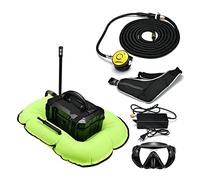 Équipement de plongée en apnée, Ventilateur De Plongée Subversion Intelligente Mise À Niveau Équipement De Plongée Respirateur Pêche À L'oxygène Branchies De Poisson Artificielles(Black+Green,D3000)