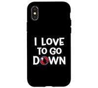 Équipement de plongée sous-Marine - I Love to Go Down Funny Scuba Dive Coque pour iPhone X/XS