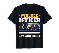 Équipement de Police Jour et Nuit Policier pour Adulte T-Shirt