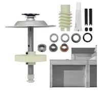 Équipement de porte de garage - Construction d'engrenage en acier inoxydable, entraînement par ver silencieux | Kit de remplacement résistant à l'usure pour la réparation de l'entretien du système