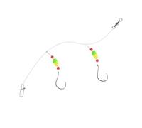 Équipement De Pré-assemblé Pour Eau Salée - Ensemble Complet Avec Hameçon 2/0#, Flottant & Anneau O | Résistance 13.6 Kg, Pour Carangide, Lutian & A Riva