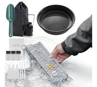 Équipement de prospection d'or | Avec caisson de tamisage et petits jouets - Kit compact pour prospection de recherche d'or pour exploration torrenti rivières lacs montagnes et forêts