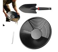 Équipement De Prospection Ensemble Pelle Pincettes Tamis Portable | Kit De Batée À 3 Compartiments Pour Creuser Tester Adultes Archéologie Fossile Géologie Trésor Plein Air Petit Cours D'Eau