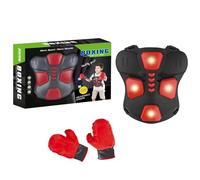 Équipement de protection de boxe - Musique interactive éclairée avec gants | Protection de poitrine | Pour jeux en , exercice, entraînement, style de vie, compétition de jeux à domicile