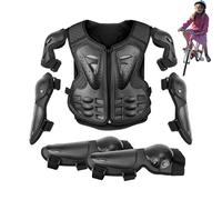 Équipement De Protection De Moto pour Enfant, Gilets De Cyclisme Garçon, Plastron Moto, 5 PièCes GenouillèRe Respirante CréAtive Equipement Moto Enfant pour Tout-Terrain Cyclisme Ski Patinage