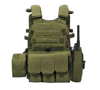 Équipement de protection réglable pour airsoft - Plusieurs poches - Équipement et équipement d'airsoft - Pour paintball, chasse, cosplay, jeu de rôle, combat