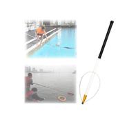 Équipement De Sauvetage en Piscine, Perche De Sauvetage Réglable De 4,5, 5,5 Et 6,5 M De Long, Perches De Piscine Portables en Fibre De Verre pour Les Nageurs Noyés(White,18.ft)