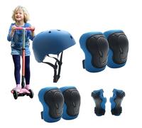 Équipement de sécurité pour tout-petits - Équipement de protection contre les dérapages, protège-poignets réglables | Genouillères de skateboard pour tout-petits avec sangles réglables, équipement de