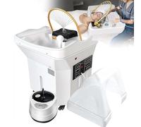 Équipement de spa Head avec réservoir d'eau de 60 litres, lit de shampooing de massage, fonction de fumigation, bassin de circulation d'eau et contrôle thermostatique pour une utilisation