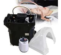 Équipement De Spa Japonais pour La Tête avec Luminothérapie 7 Couleurs & Fumigation, Bassin De Shampoing À Circulation d'eau pour Détente Profonde et Soin Complet du Cuir Chevelu Black