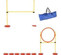 Équipement de sport canin, obstacles réglables, design léger, exercices polyvalents, jaune, 90x23x100 cm