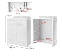 Équipement de surveillance boîte étanche extérieure boîte d'alimentation boîtier électrique boîtier en plastique ABS boîte de fil de jonction scellée étanche - Type 180x155x70mm