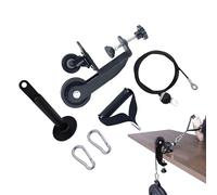 Équipement d'Entraînement au Bras de Fer,Réglable Multifonctionnel Silencieux - Système De Poulie D'-Bras Pour Renforcement,Pour Maison Bureau Gym Hommes Athlètes Renforcement