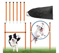 Équipement d'Entraînement d'Agility pour Chiens Jeu D'Agilité avec Tunnel