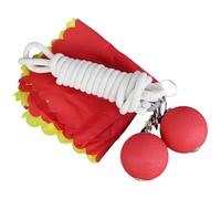 Équipement d'entraînement d'arts Martiaux - Corde d'exercice de 12 Pouces | Balle en Caoutchouc - Balles d'exercice Kung Fu avec Cordes d'entraînement de 3,5 m et Noyau en métal pour Vitesse