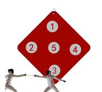Équipement d'entraînement de clôture, cible d'entraînement de clôture murale, outil auxiliaire domestique, jeux d'équipement avec cinq yeux de pour et adultes