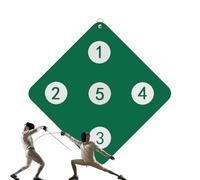 Équipement d'entraînement de clôture, Murale, équipement d'entraînement avec Cinq Yeux de, Aide compacte pour l'amélioration des Sabres, Maison, Studio, Salle de Sport, débutants