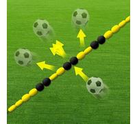 Équipement d'entraînement de Gardien de But, déflecteur à Ligne Unique, équipement de déflexion de Gardien de But de 2,75 m/4 m avec 2 Sacs d'eau, équipement d'entraînement de Gardien de But 13FT/4M