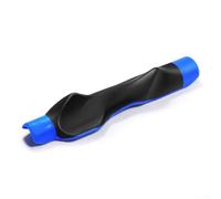 Équipement d'entraînement de golf qui guide le positionnement de la main sur les arbres du club pour prendre en charge le séquençage répété à emporter et descendre pour un meilleur timing (bleu)