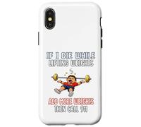 Équipement d'entraînement de Gym Amusant - Si Je meurs en Coque pour iPhone X/XS