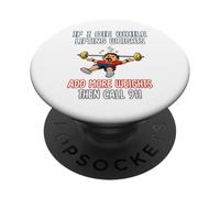 Équipement d'entraînement de Gym Amusant - Si Je meurs en PopSockets PopGrip Adhésif