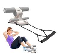 Équipement d'entraînement des abdominaux, design réglable à 3 niveaux, double base ventouse, corde de traction élastique incluse, idéal pour les exercices abdominaux, la musculation des pieds et des