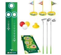 Équipement d'entraînement sportif - Jeu de golf avec tapis de parcours - Planche à trous de maïs à l'intérieur - Ensemble de jouets de golf à l'intérieur