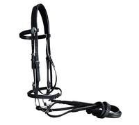 Équipement d'équitation Licol Licol Bride Licols de course équestres en PVC(Black M)