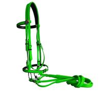 Équipement d'équitation Licol Licol Bride Licols de course équestres en PVC(Green M)