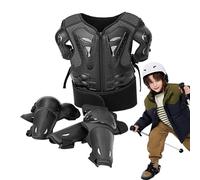 Équipement d'équitation pour enfants | Équipement de protection pour enfants de 5 à 12 ans | Équipement de protection multifonction pour moto | Ensemble de protège-poitrine confortable pour les