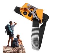 Équipement d'escalade d'arbres - Ceinture de sécurité réglable de 3,35 pouces, descendeur de roche épaisse, kit d'équipement d'alpinisme robuste | Harnais de survie fiable pour la cueillette de fruits