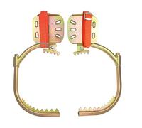 Équipement d'escalade en acier au carbone - 1 paire - Antidérapants - Embouts d'escalade - Boucle de pied réglable pour poteaux en bois d'électricien - Pour cueillir des fruits et des noix de coco