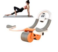Équipement d'exercices AB, planche à roulettes de fitness, avec support de téléphone, accessoires d'exercice, automatique, minuterie, accessoires d'exercices et de fitness, équipement de