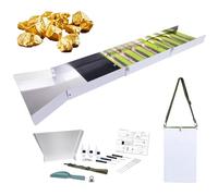 Équipement D'exploitation en Alliage en Aluminium Portable, Kit de Panoramique en Or Complet de 17 Pièces avec Boîte D'écluse Pliante de 50 ", Kit de Prospection en Or, y Compris la Pioche, la Loupe