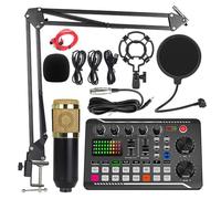 Équipement DJ Microphone carte son Console Studio carte son Kit câble téléphone mélange ordinateur mélangeur vocal,998-800-Golden