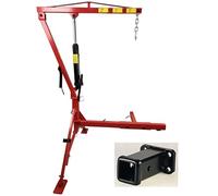 EQUIPEMENT EXPRESS SICOBA Grue de Levage Hydraulique Pick Up 0,5T avec Fixation Attelage + Adaptateur carré 2''