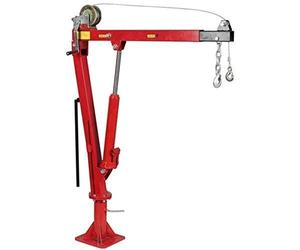 EQUIPEMENT EXPRESS SICOBA Grue Hydraulique de Levage Pliable Pivotante 0,9T Hayon Pick up avec Bras reglable 360° + Treuil