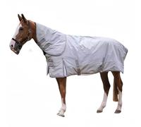 Équipement for chevaux Elite : Gardez une longueur d'avance avec nos couvertures for chevaux durables, imperméables et légères for des aventures en plein air toutes saisons(gris,(longueur dos 115 cm))