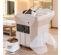 équipement Head Spa Japonais, Equipé d'un Réservoir d'eau 60L, Inclut Un Fumigateur Et Une Casque Vapeur, Bac a Shampoing Professionnel, Head Spa Convient Aux Salons De Coiffure