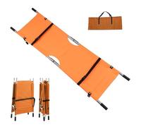 Équipement Médical D'urgence,Civière Pliante En Aluminium For Sauvetage Médical,Civière De Premiers Secours For Monter Les Personnes À L'étage,Équipement D'ambulance(Orange)