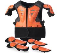 Équipement Moto Cross Enfant, Veste de Protection Intégrale Moto, Set Protection Jeunesse avec Coudières et Genouillères pour VTT Skate MX Extérieur
